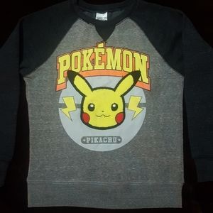New Boys Small Pokemon Pikachu Sweatshirt